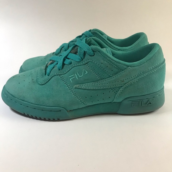 Suede Fila Original Fitness Aqua Lowtop Sneakers - Picture 10 of 15